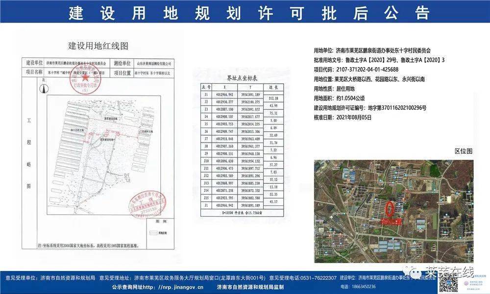 莱芜市规划管理局最新项目概览